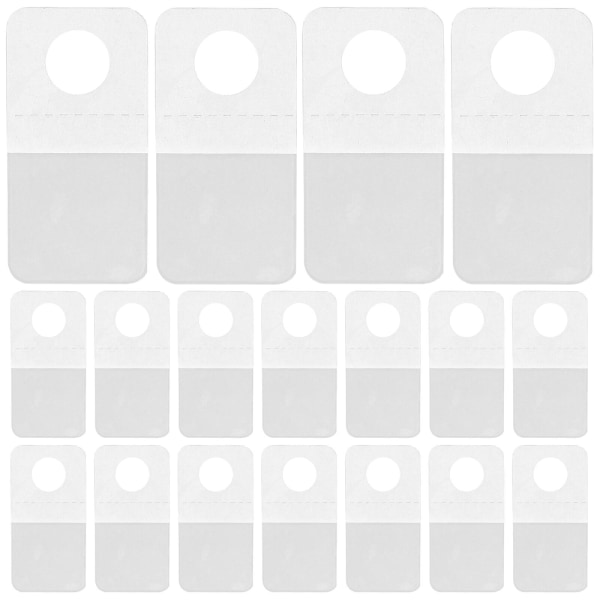 200 stk Hengende Klistremerker Kroker Selvklebende Kroker Klar Visning Hengende Faner Transparent 40X2CM Transparent 40X2CM