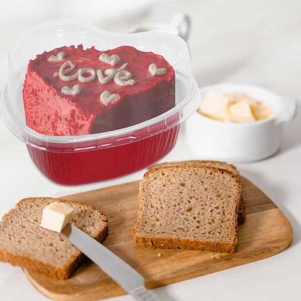 20 Pcs Cake Boxes, Transparent Heart-shaped Box, Bakery Cake Box, Portable Cake Packaging, Cake Box