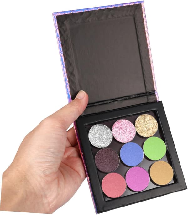 Magnetic Makeup Tray Metal Round Pans Empty Magnetic Eyeshadow Palette Includes Makeup Spatula