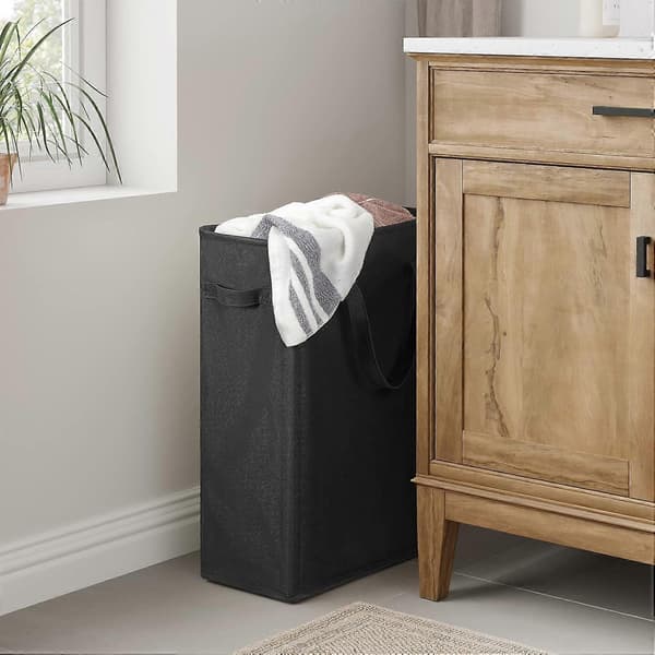 Small Laundry Basket, Small Foldable Laundry Basket, Foldable Laundry Hamper with Handles