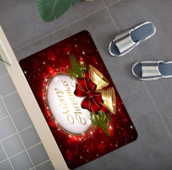 Glædelig Jul Tilpasset Mode Badeværelsessæt af 4, Bruseforhæng