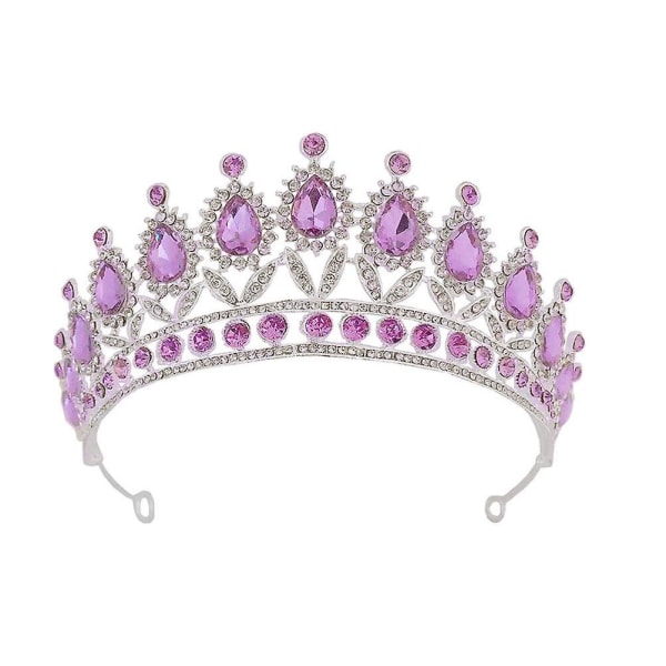 Diamant Hodeplagg Rhinestone Prinsesse Tiara Brud Bryllup Hodebånd Bryllup Brud Bryllup Hodeplagg Assortert Farge 115X15X6.5CM