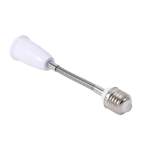 LED-lampeholder, fleksibel adapter, E27 til E27, 20 cm lang, fleksibel forlængelse