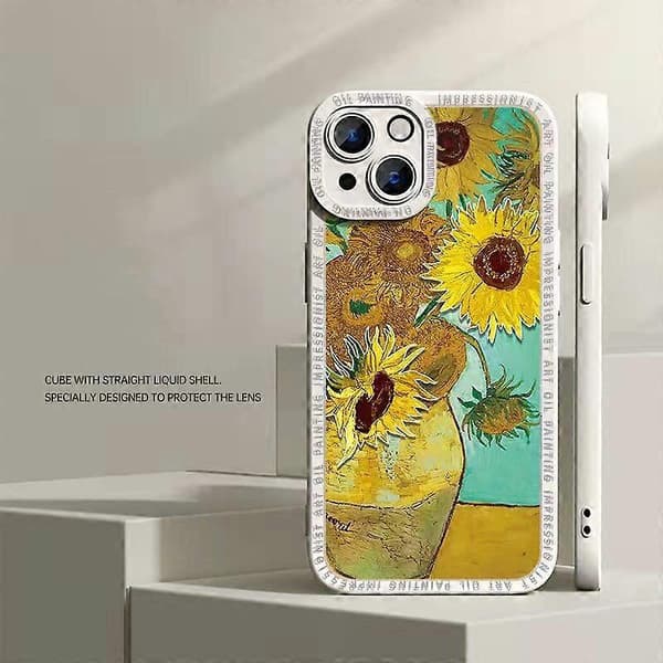 For Apple iPhone 14 Plus Mobile Phone Case Liquid Silicone Anti-Drop Protective Case Graffiti Creative Protective Shell