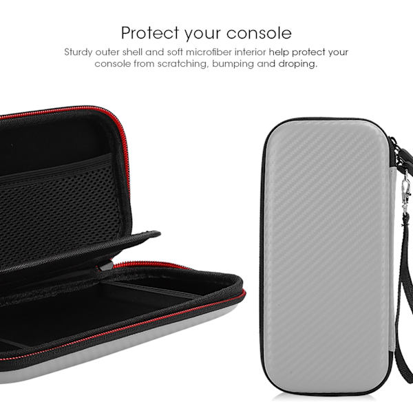 Portable Grassmat Grain Game Machine Storage Bag Protective Case Accessory for Nintendo Switch Lite Grey