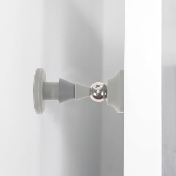 Magnetisk dørstopper gulvmonteret lille silikone dørstopper til hjemmebadeværelse lejlighed gulvmontering