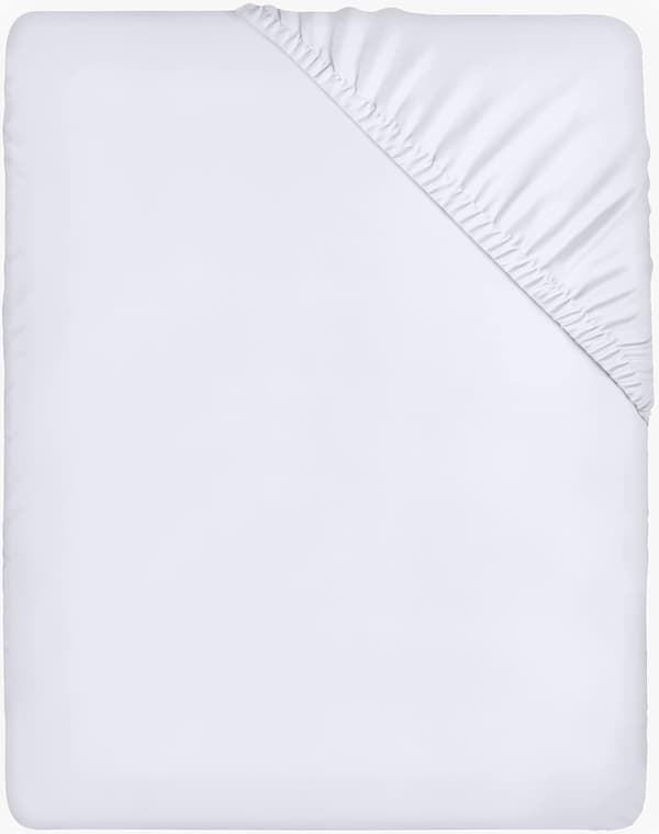 Fitted Sheet - White, 180 x 200 cm - 35 cm Corner for Thick Mattress - Brushed Microfiber Polyester 80*200+35cm 80*200+35cm