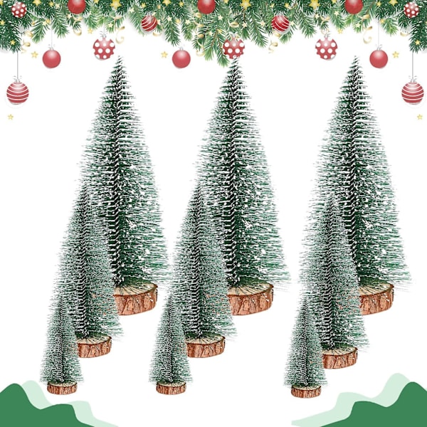 Miniatyr Julgran, Mini Julgran, Mini Julgran, Mini Konstgjord Julgran, Grön Bordsgran, Mini Konstgjord Julgran