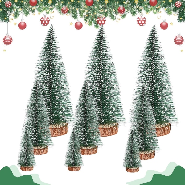 Miniatyyri joulukuusi, mini joulukuusi, mini joulukuusi, mini keinotekoinen joulukuusi, vihreä pöytäjoulukuusi, mini keinotekoinen chr