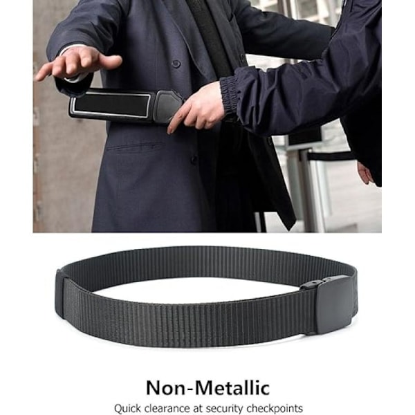 Herrar Nylon Löpband Canvas Taktisk Duty Bälte med Plastspänne - High Life | Nylon Web Bälte | Utomhus Militärbälte