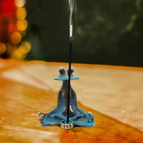 Incense Holder Sitting Frog Figurine Copper Unique Frog Design Aromatic Atmosphere