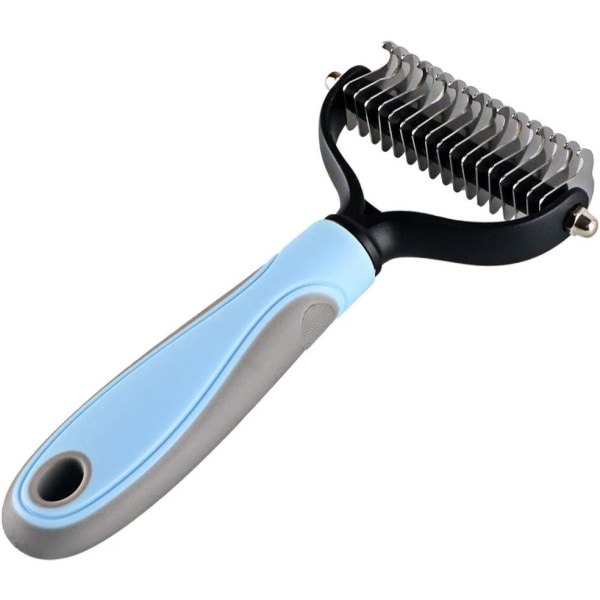 Dog Brush Pets Long Comb Non-slip Metal Comb Double Sided Professional Dog Comb and Long Hair Dog Brush