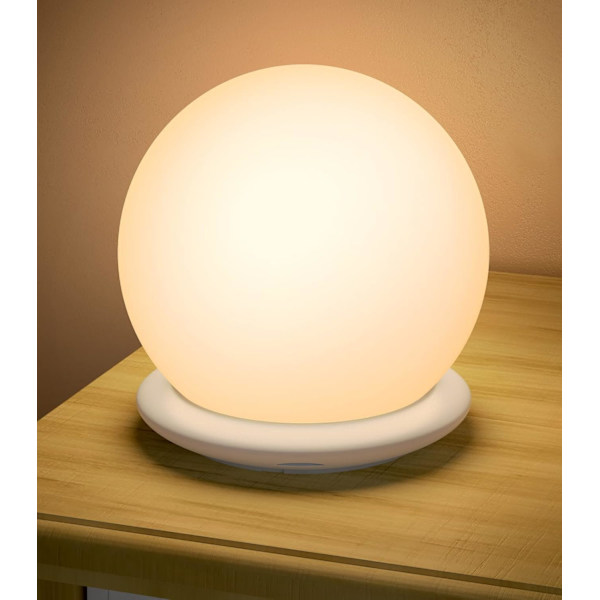 Rechargeable Night Light for Children, Baby Night Light with 1-hour Timer - Dimmable - Touch Control - 8 Light Changes - USB Rechargeable