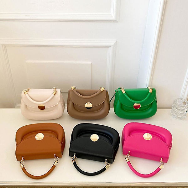 Liten Messenger Väska för Kvinnor Crossbody Handväska Axelrem Reseväskor Khaki