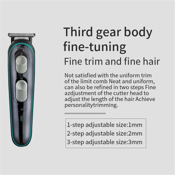 Genopladelige Hårtrimmer Professionel Lav Støj Og Høj Ydeevne Med 4 Guidekamme Til Grooming Kit Præcisionstrimmer Hårsaks