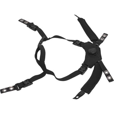 Adjustable Chin Strap with Dial for MICH and Wendy Helmets, Adjustable Suspension Accessory - Black