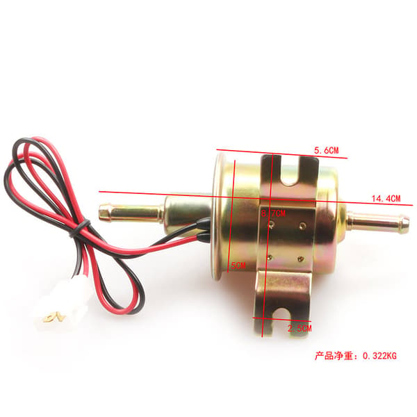 Universal 12V bränslepump HEP-02A lågtryck elektrisk gas rå O