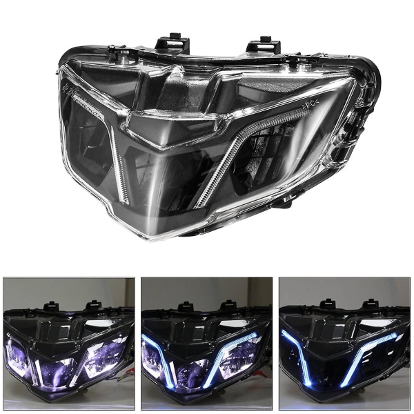 Motorcykel Forlygte LED 12v 24w Dagkørselslys Forlygte Fairing Hovedmaske Dækning Dirt Bikes Kompatibel Med