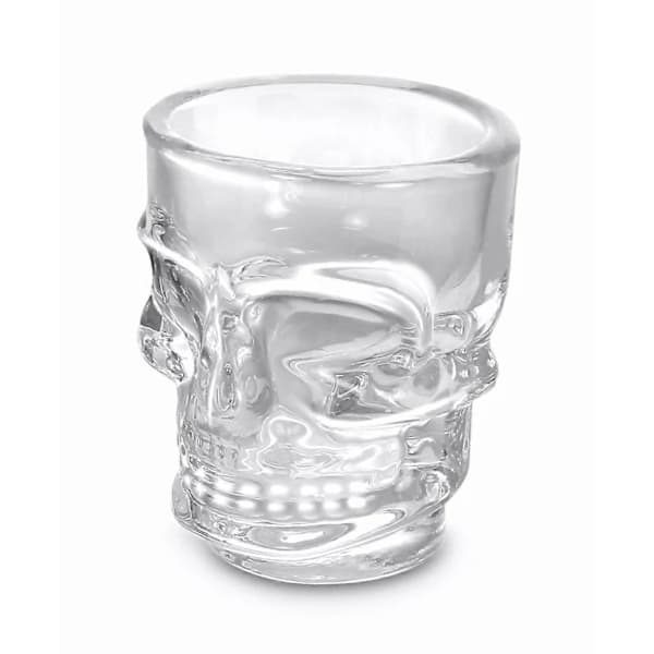 6 stk 45 ml Dødninghode-Shotglass, Sett med 6, 45 ml, Klar