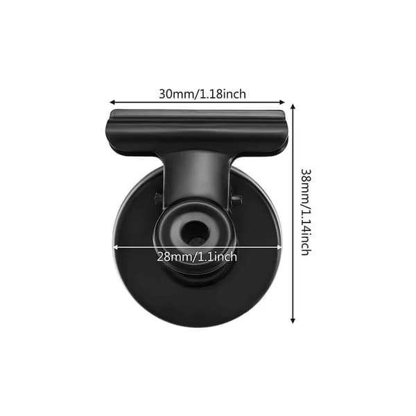 Stilfulde magnetiske clips - 10-pak sort Svart black