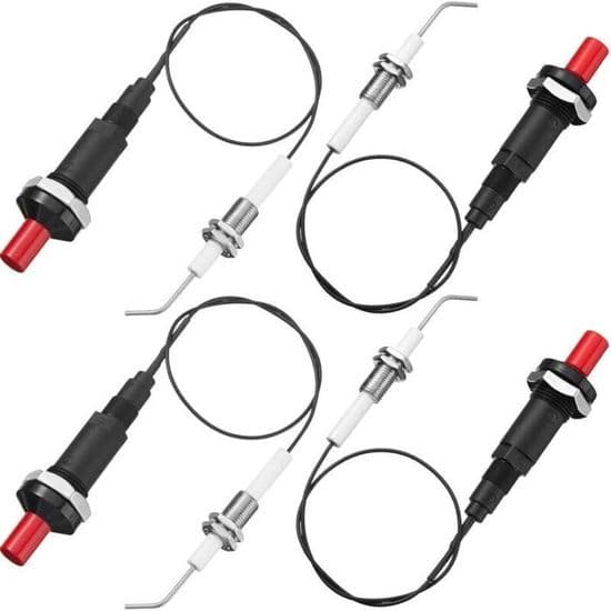 4 pietsosytytintä, 30 cm keraaminen elektrodi