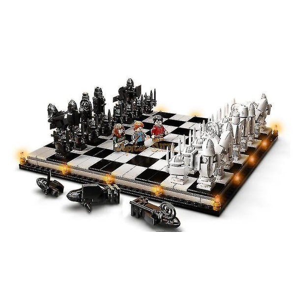 Building Blocks Wizards Chess Model Building Blocks Set Children Gift Toys Children Boys Girls Wood