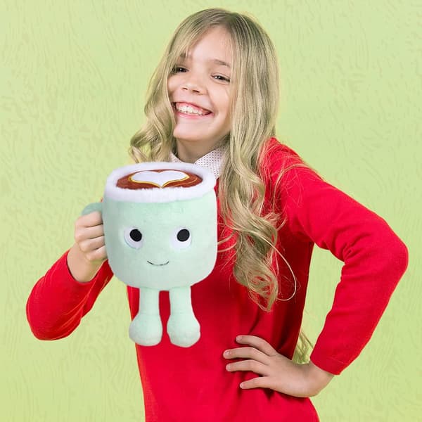 Latte Plush Toy, Cuddly Coffee Cup Doll, Soft Fluffy Toy for Friend