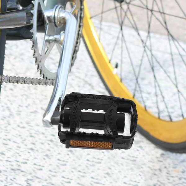 Cykelpedaler Par Sorte Flade Skridsikre Cykelpedaler Erstatning
