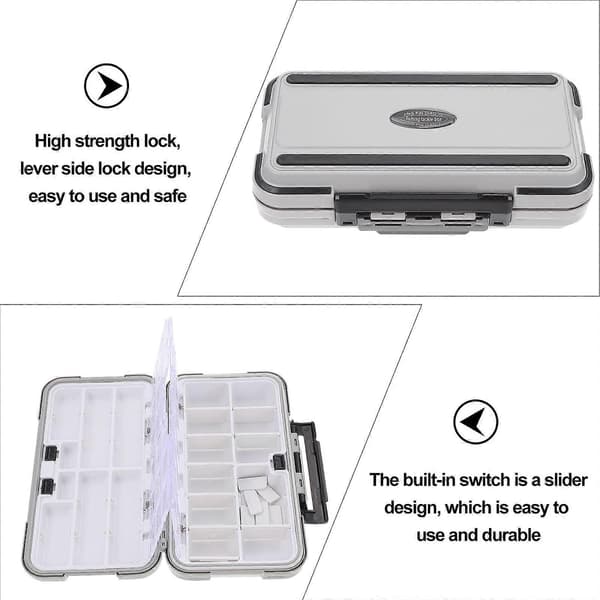 Fishing Accessory Box for Storage 2 Pcs Portable Fishing Hook Storage Box