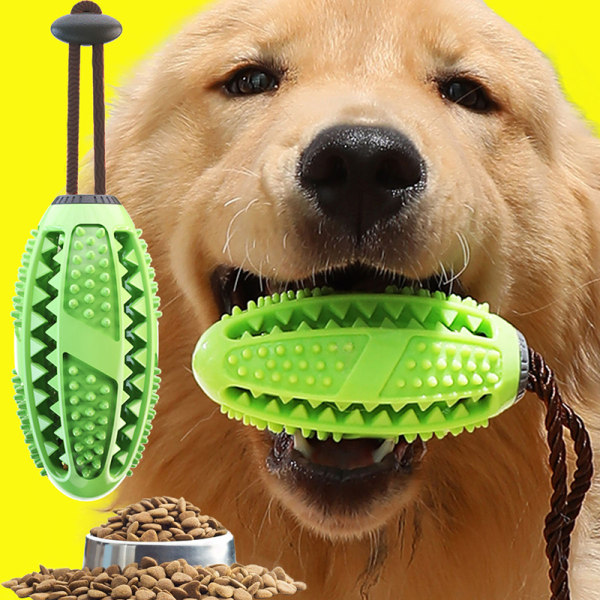 Grön Hundleksak, Hundtuggleksak Yrke Intelligens Utbildning Hundgummi Lek för Hund Resistent för Mellanstor Hund Valp