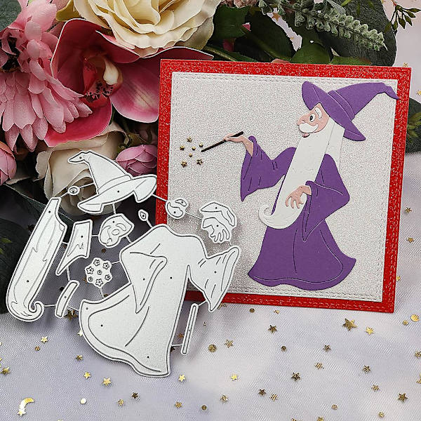 Præget Papjuls Juletræ Udskåret Kulstofstål Til DIY Scrapbooking Dekoration