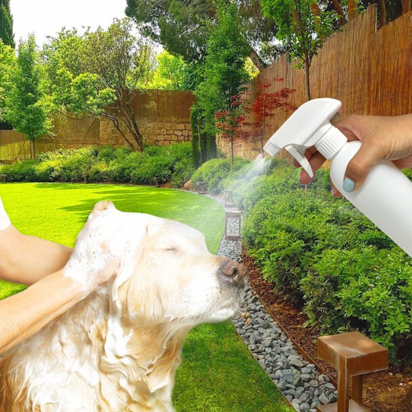 Tape Plastsprayflasker for Rengjøringsløsninger Hvit (2-pakning), Heavy Duty Opaque for Home Garden Plant