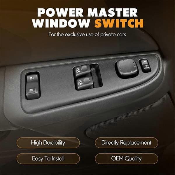 Car Front Left Window Lifter Switch Window Glass Lift Button 15883318 for 2003-2007 Left-Hand Drive