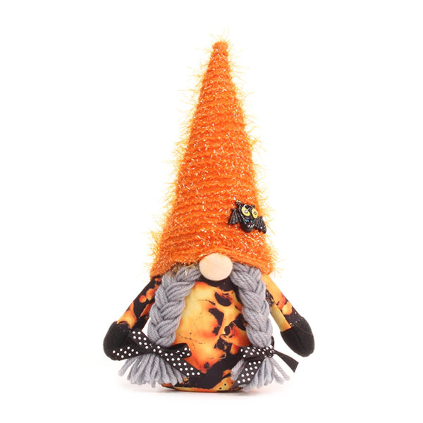 Halloween Gnome Doll Lepakko Luuranko Noitahattu Pehmokoristeet Lelupöydän sisustus