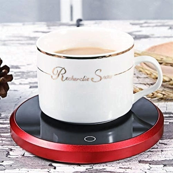 Smart Kaffekoppvarmer, Vandafvisende Touch Termostat Opvarmningsunderlag til Kontorbrug, Opvarmningsplade, Varmt Underlag til Kaffe Te