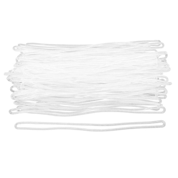1 Setti 100 kpl PVC-matkatavaralenkkejä Matkatavaralappujen kierrelenkit Hihnat (läpinäkyvä) Läpinäkyvä 15X0,2X0,2cm