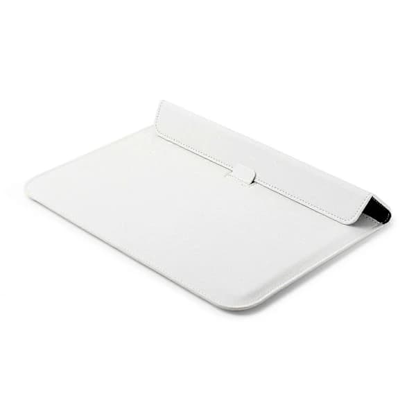 HA~Envelope Style PU Leather Laptop Bag Case for MacBook Air 13.3-inch/iPad Pro 12.9 - White