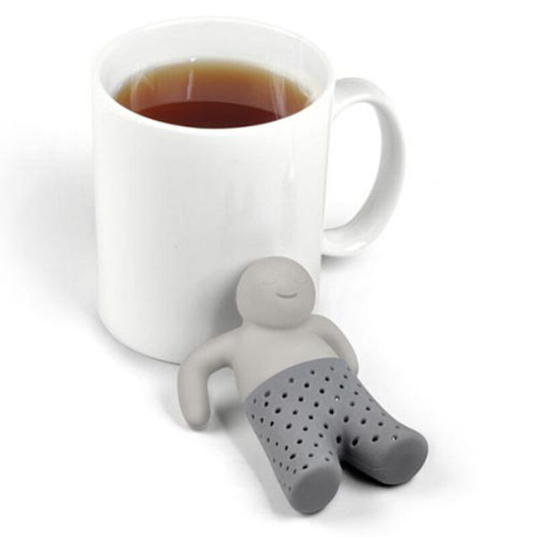 Teepussi; Elintarvikelaatuisia silikonisuodattimia; BPA-vapaa laatu; Pesu- ja ympäristöystävällinen; (Mr.Tea)