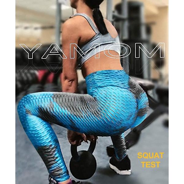 Højtaljede Butt Lifting Anti-Cellulite Trænings Leggings Kompatibel Med Kvinders Yoga Bukser Mavekontrol Leggings Stram