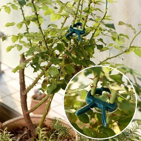 Plant Support Clips - Climbing Plant Fasteners - Keeps Plants Upright - Flexible Adjustable - 80 Pieces - Green