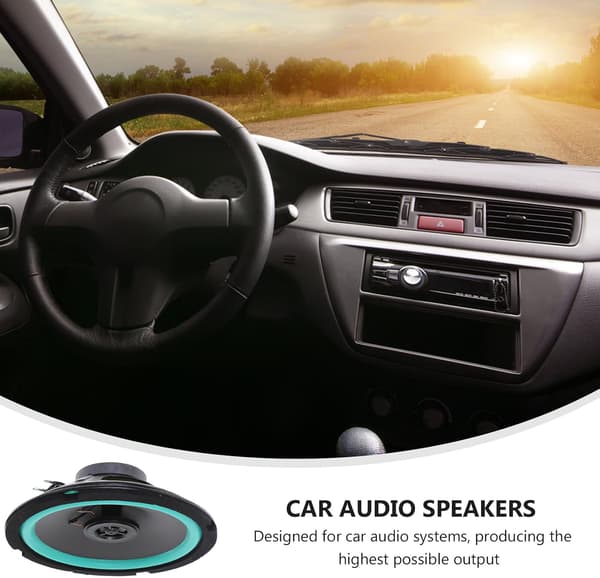 5-inch 4 Ohm 160W Shallow Mount Car Speaker with Enhanced Bass Midrange Woofer Driver
