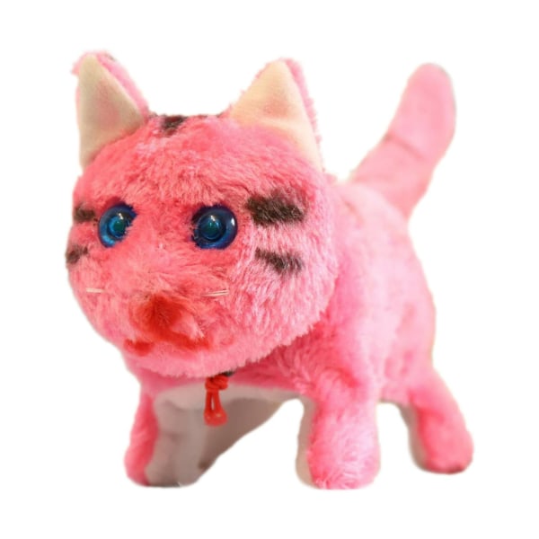 Soft Electronic Cat Toy Animal Figures for Kids Toys Pink Interactive Toys