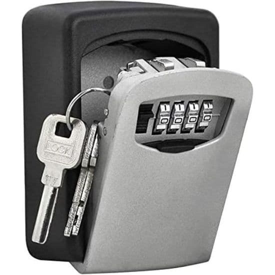 Wall Mounted Key Safe - YYV - 4 Digit Combination Lock - Black - 8kg - Weatherproof