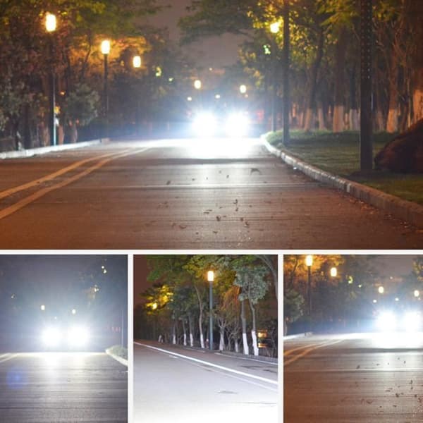 2 pcs LED Headlight Bulbs, H7-6000K White 10000LM - Headlight Conversion Kit