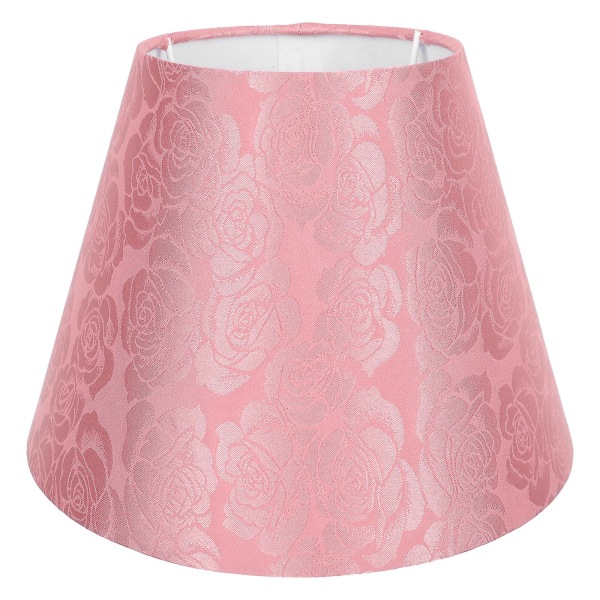 Chrysanthemum Embroidery Jacquard Lampshade Cloth Art Desk Lamp LampshadePink23X23CM