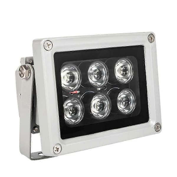 Infrared Illumination 6 LEDs 60 Degree Wide Angle IR Illuminator Waterproof LED Lamp For CCTV Camera