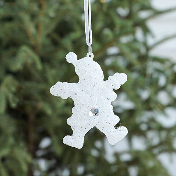 Julhängande Plast Snögubbe Ornament Julgran Nyårsgåva Rosa