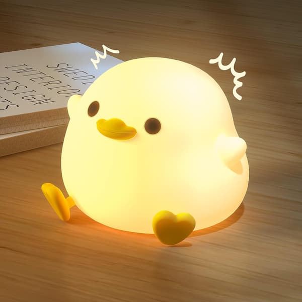 Nattlampe Barn, Nattlampe Søte Dyr, DoDo And Kawaii Silikon Nattlampe for Barn Dimbar Touch USB-lampe