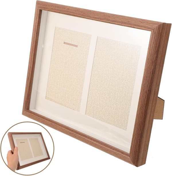 Medaljvisningsram Skuggfodral Ram 26x22x5in Robust Trämaterial Återanvändbar Design