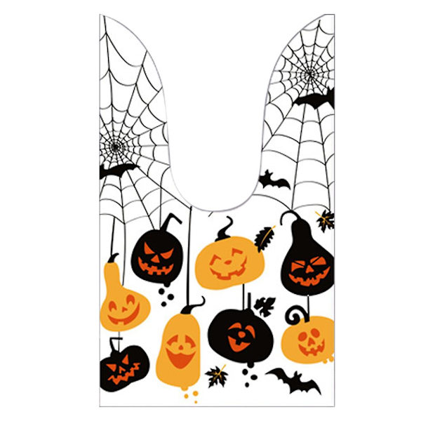Ekologinen myrkytön karkkipussi upealla Spider Pumpkin -kuviolla